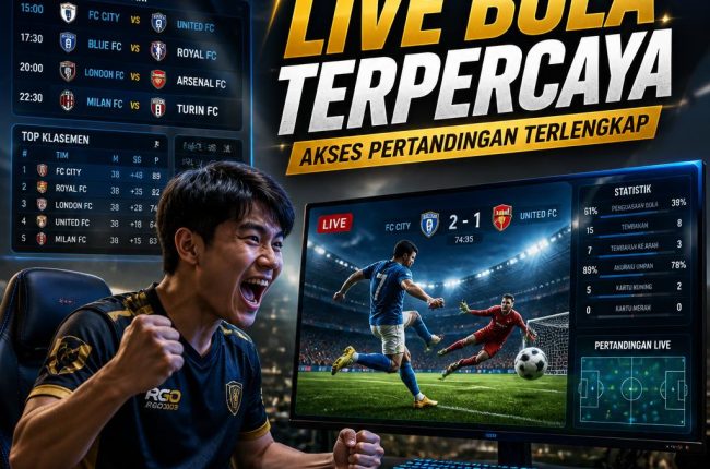 Agen Live Bola Terpercaya dengan Akses Pertandingan Terlengkap